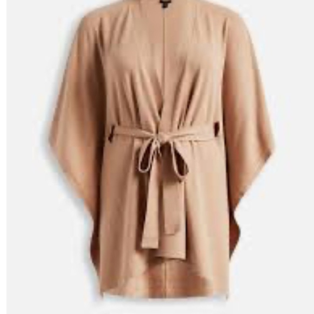 Torrid Beige Tie-Waist Cape